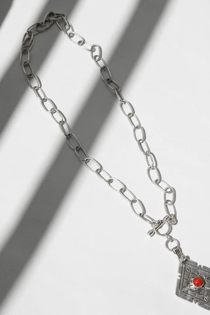 Yelli Jewels | Diamond Coral Pendant Necklace