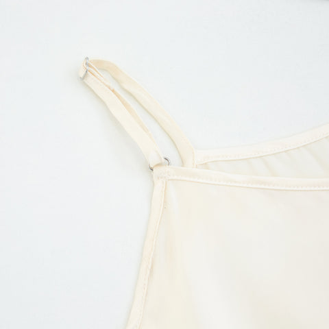 Soft Strokes Silk | Cream Soar Camisole and Shorts Pyjamas Set