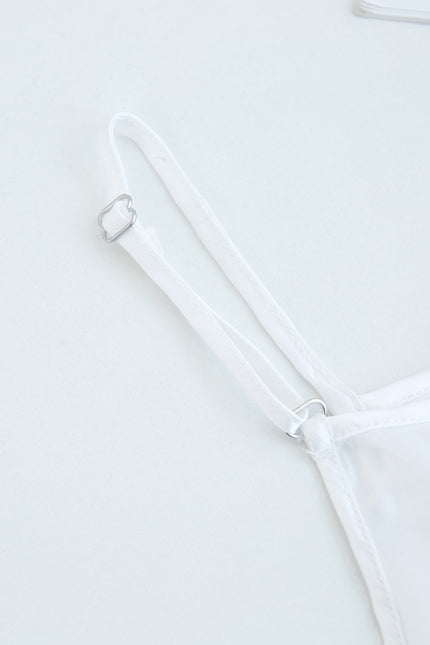 Soft Strokes Silk | Pearl White Soar Pyjamas Camisole with Adjustable Straps