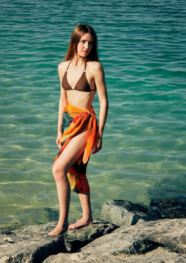 Canvas & Chaos Abstract Print Sarong