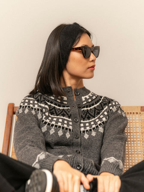 Bel Cashmere | Cardigan Kaia gris