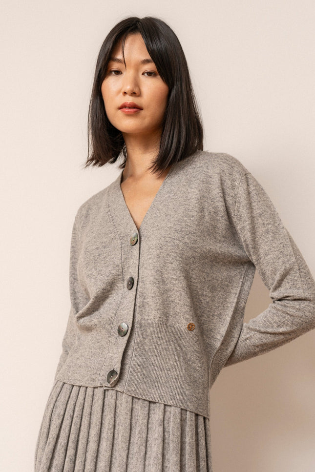 Bel Cashmere | Cárdigan Paris gris
