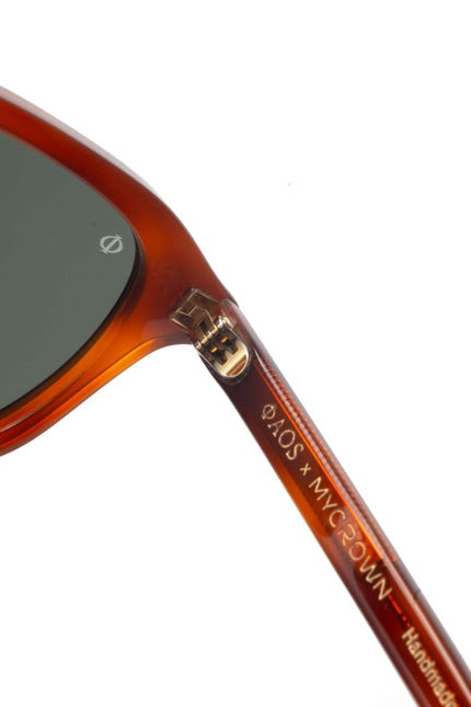 Faos Concept I CASTELLO IN MARBLE HAVANA WITH ALGAE GREEN LENSES
