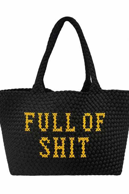Lilly Loves | Black Full Of Shit Handbag
