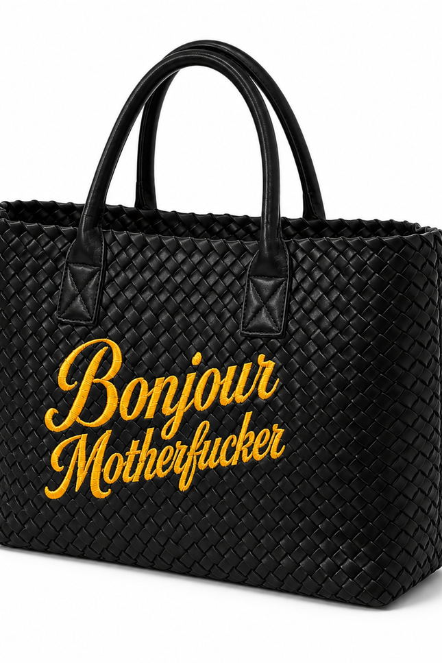 Lilly Loves | Czarna torba Bonjour Motherfucker