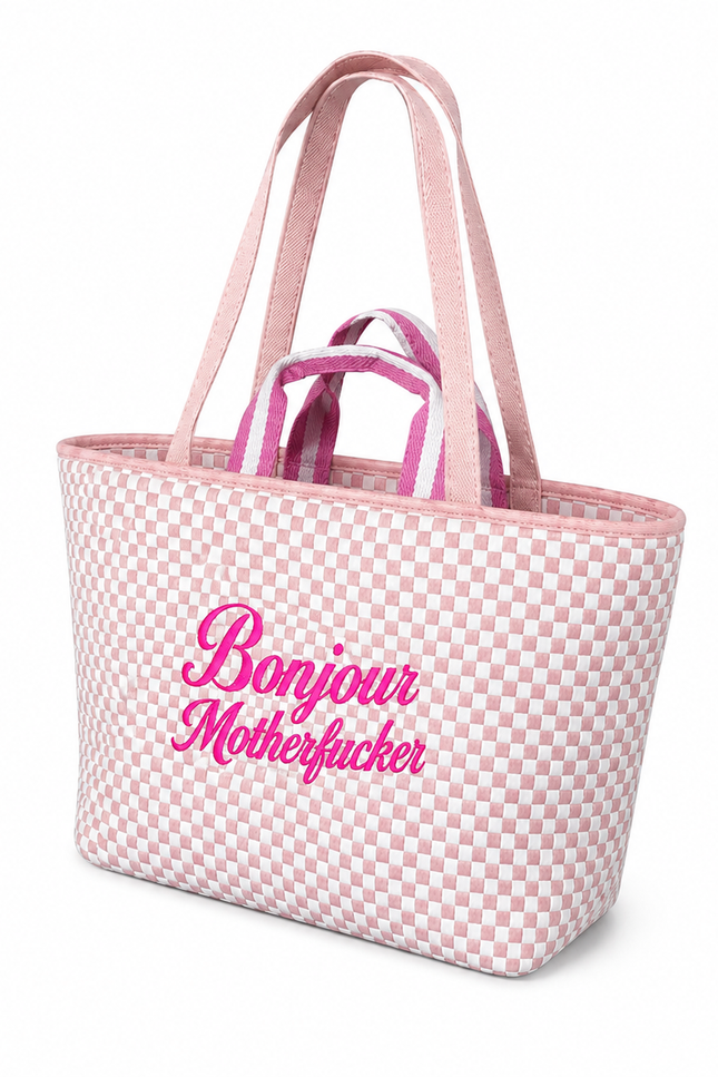 Lilly Loves | Pink Bonjour Mother Fucker Bag