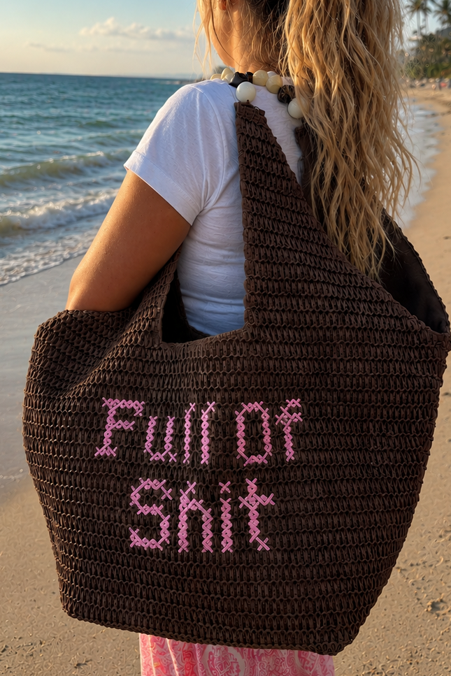 Lilly Loves | Full Of Shit Oversized Beach Bag