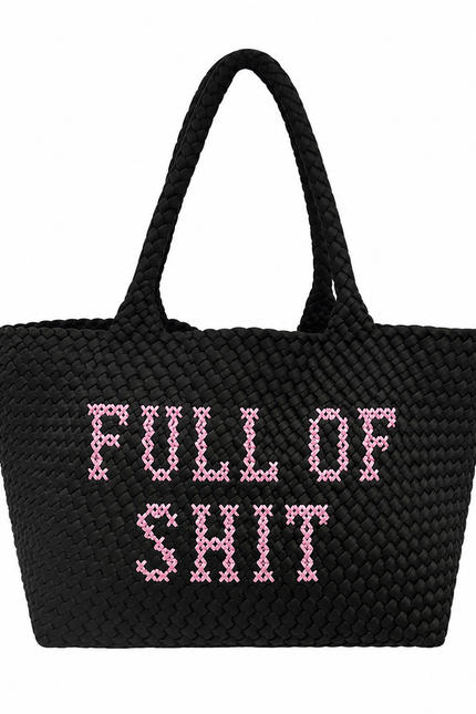 Lilly Loves | Black Full Of Shit Handbag