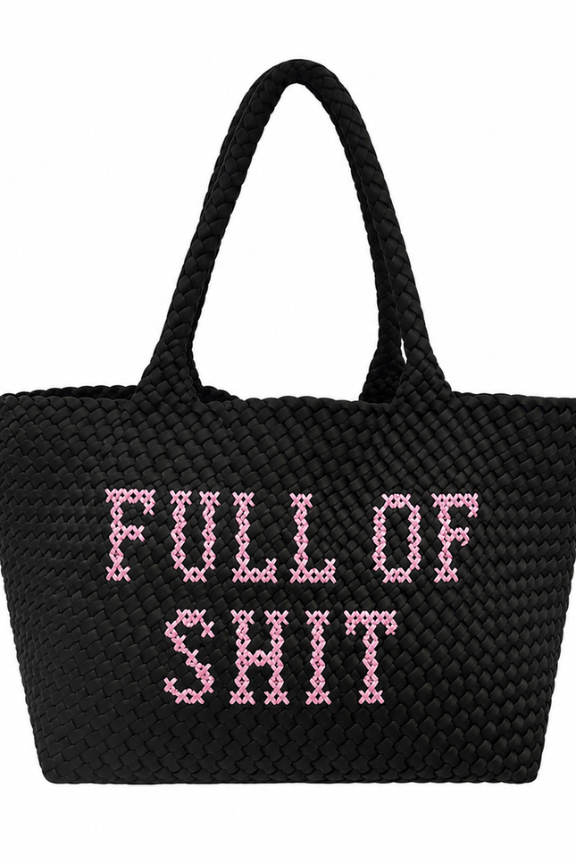 Lilly Loves | Black Full Of Shit Handbag