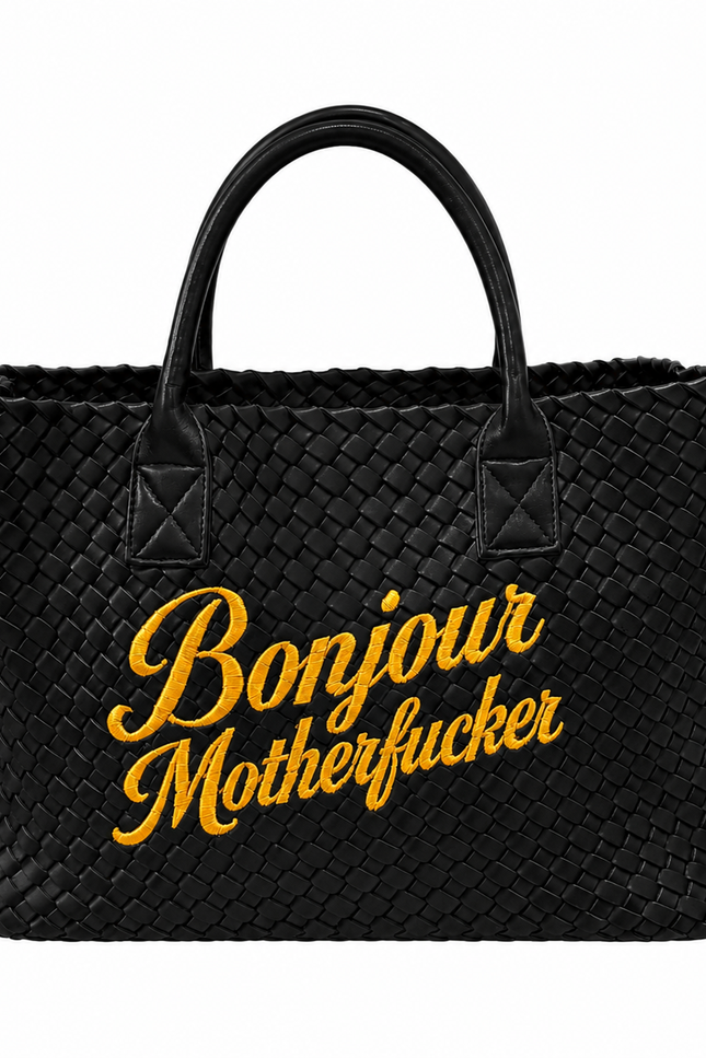 Lilly Loves | Czarna torba Bonjour Motherfucker