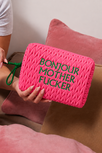 Lilly Loves | Pink Bonjour MF Cosmetic Bag