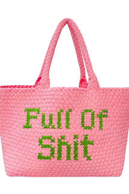 Lilly Loves | Pink & Geen Full Of Shit Handbag