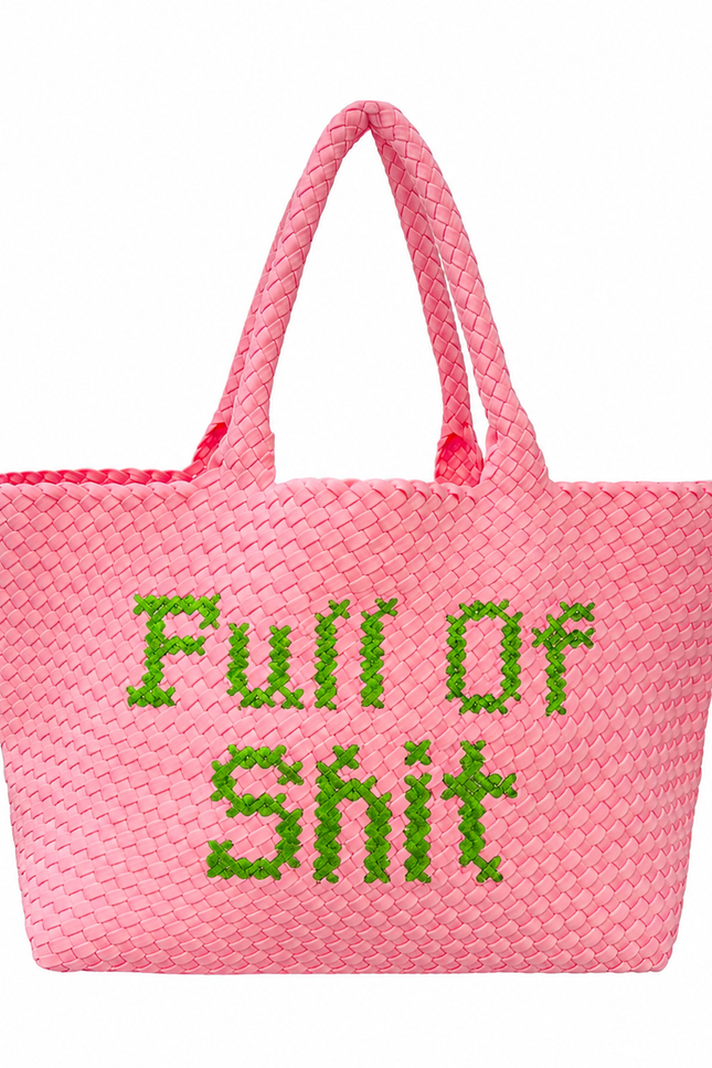Lilly Loves | Pink & Geen Full Of Shit Handbag