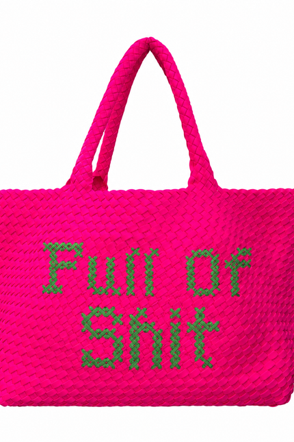 Lilly Loves | Pink and Green Full Of Shit Handbag