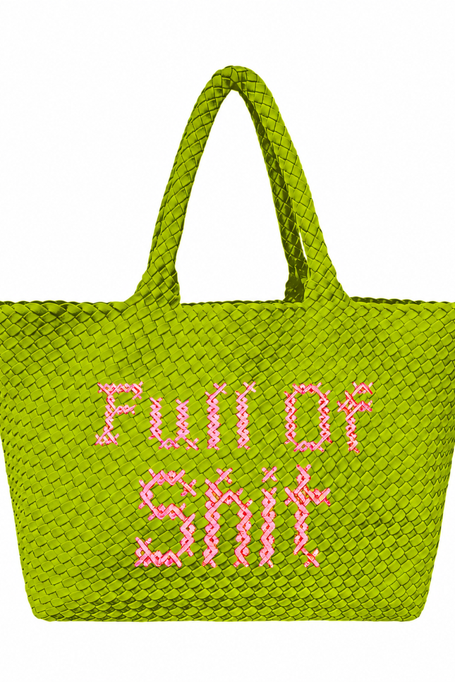 Lilly Loves | New Green Full Of Shit Handbag