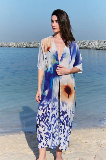 Ciel & Sand Short Sleeves Long Kimono