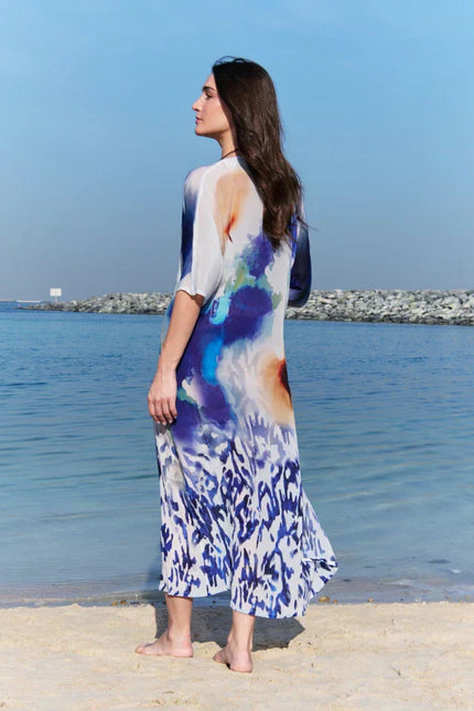 Ciel & Sand Short Sleeves Long Kimono