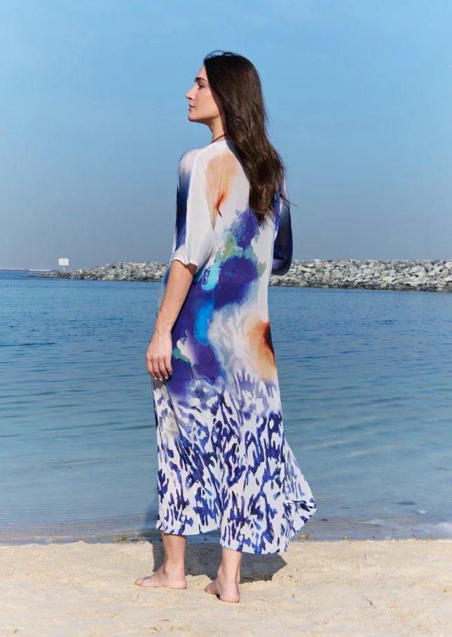 Ciel & Sand Short Sleeves Long Kimono