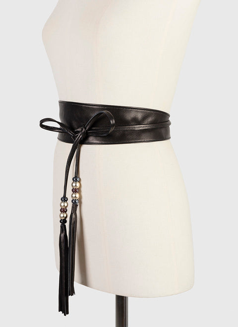 JUAN-JO I Pasek Czarny Gala