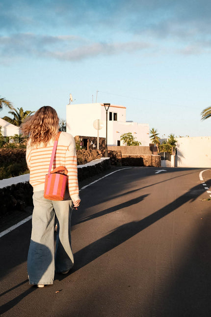 bolso de piel tambour circus buganvilla pueblo majorero fuerteventura 2