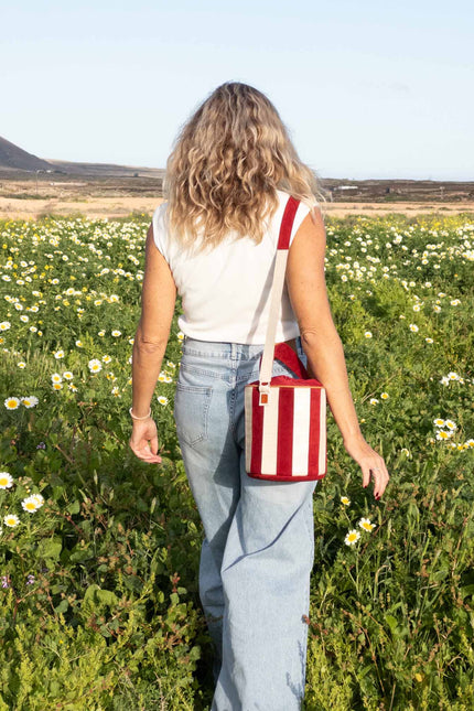 bolso de piel tambour circus modelo flores 4
