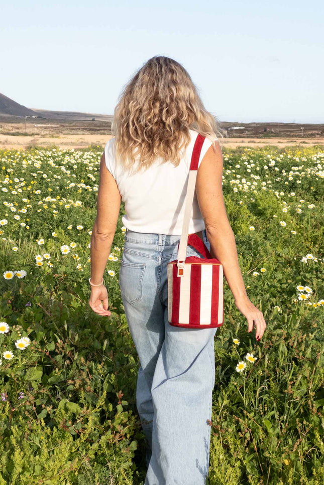 bolso de piel tambour circus modelo flores 4