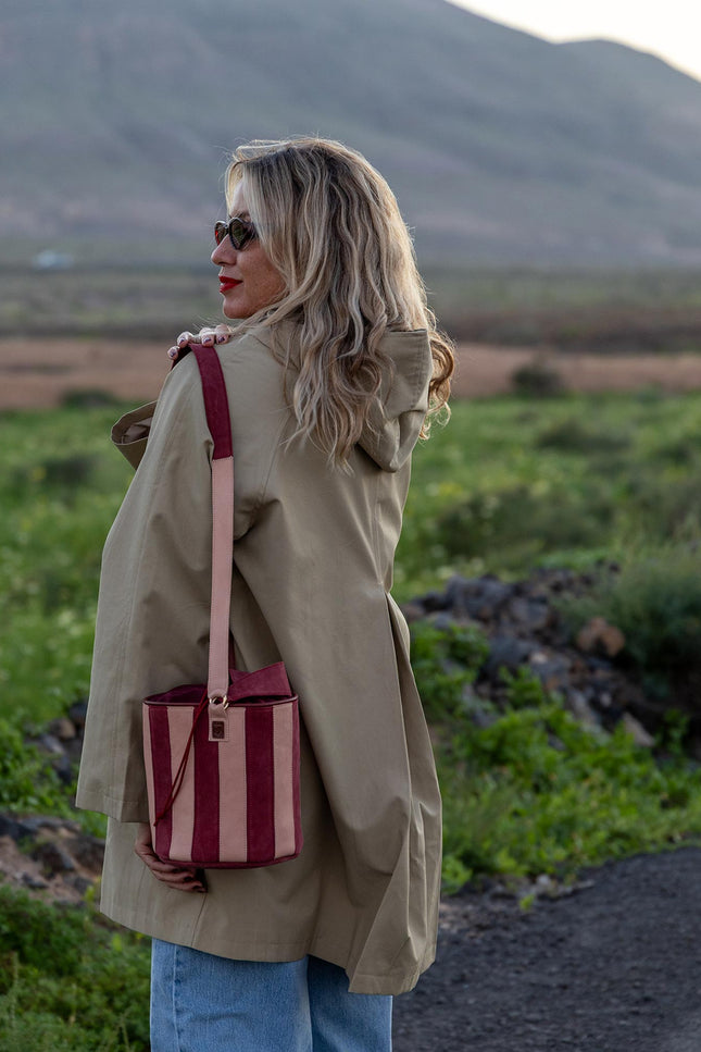 bolso de piel tambour circus modelo paisaje fuerteventura flores 1