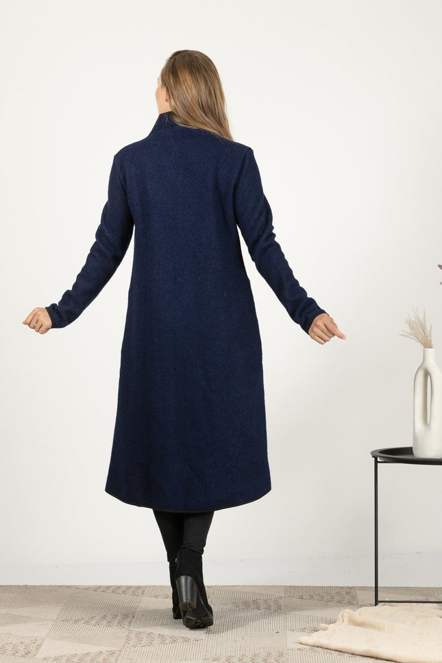 Nikka Place | Boiled Wool Coat with Pockets