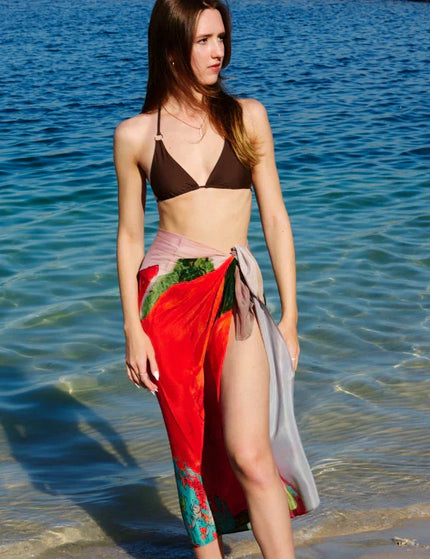 Coral Mirage Floral Sarong