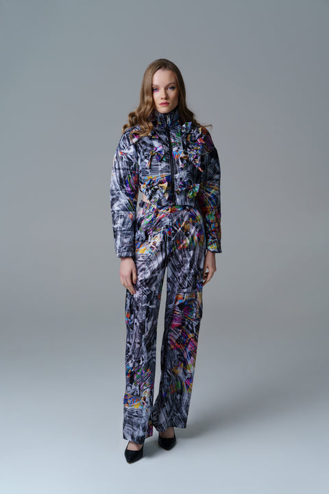 Psychedelic Overdose | Cosmic Vortex Straight Trousers