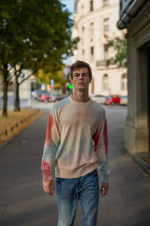 Creamy Canvas Crewneck NORGÄTE alpaca knitwear sustainably made in Peru