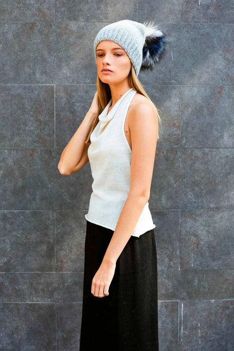 Creamy Top NORGÄTE alpaca knitwear sustainably made in Peru