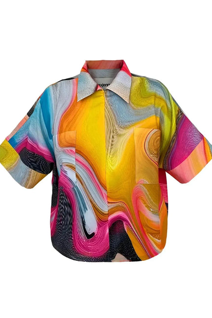Cropped Shirt - Smokeflow Liquide