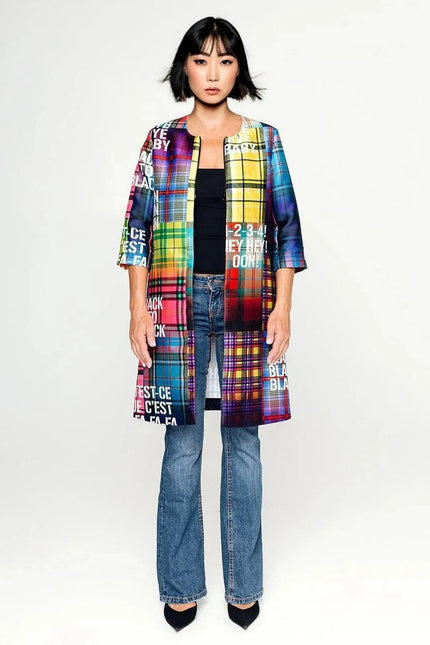 Custom-Made measurments Tailored Coat - Special Print