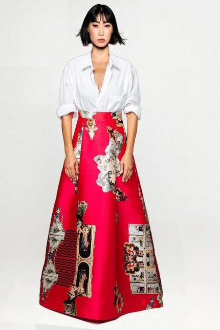 Custom-Made Evening Skirt - Special Print