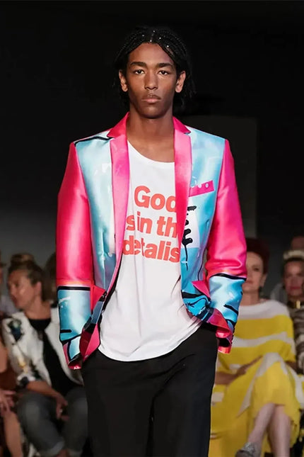 Custom-Made Men's Tailored Blazer - Special Print