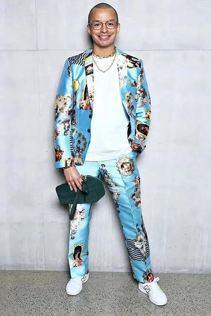 Custom-Made Men's Tailored Blazer - Special Print