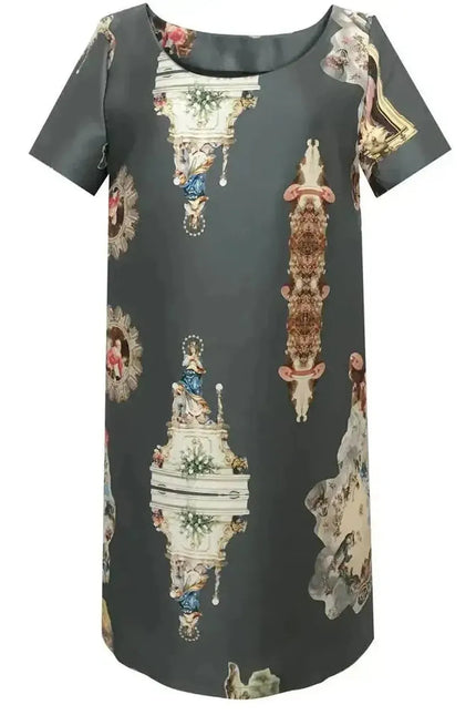 Custom-Made Straight Dress - Special Print