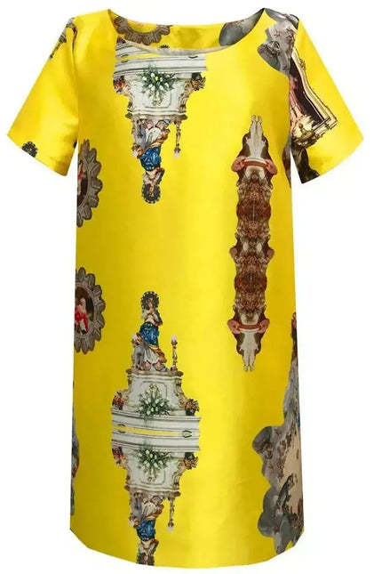 Custom-Made Straight Dress - Special Print