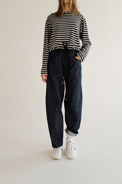 Anna Led | Balloon High Rise Barrel Leg Jeans