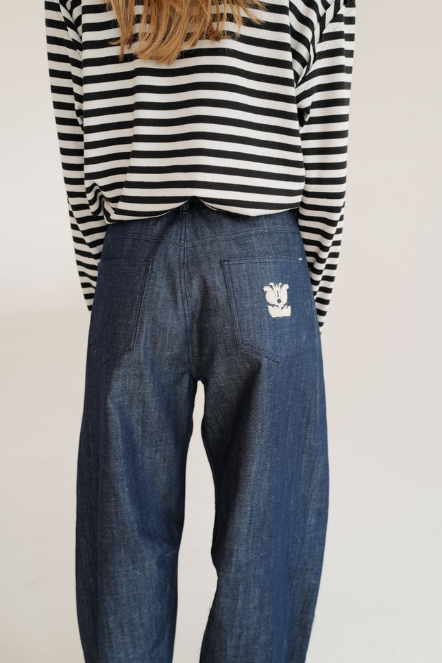 Anna Led | Balloon High Rise Barrel Leg Jeans