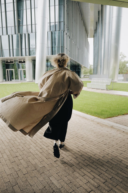 Anna Led | Double -Breasted Belted Trench Coat AGATA