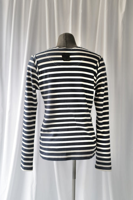 Anna Led | Fitted Slim Striped Long-Sleeve Top MARE
