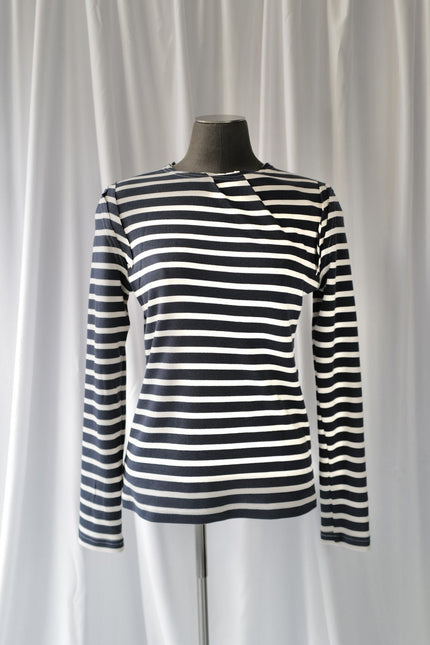 Anna Led | Fitted Slim Striped Long-Sleeve Top MARE
