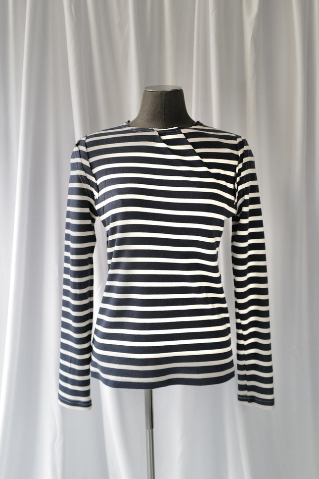 Anna Led | Fitted Slim Striped Long-Sleeve Top MARE