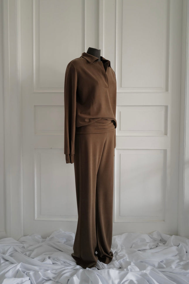 Suede-Touch Cupro Trousers (Back to stock)