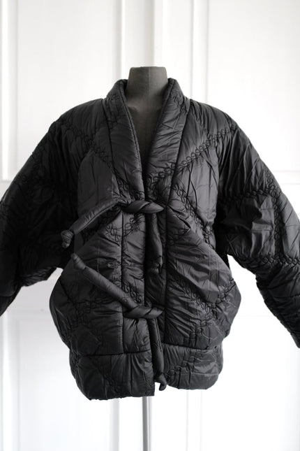 Quilted  Kimono KYOTO With Large Pockets and Tie Closure