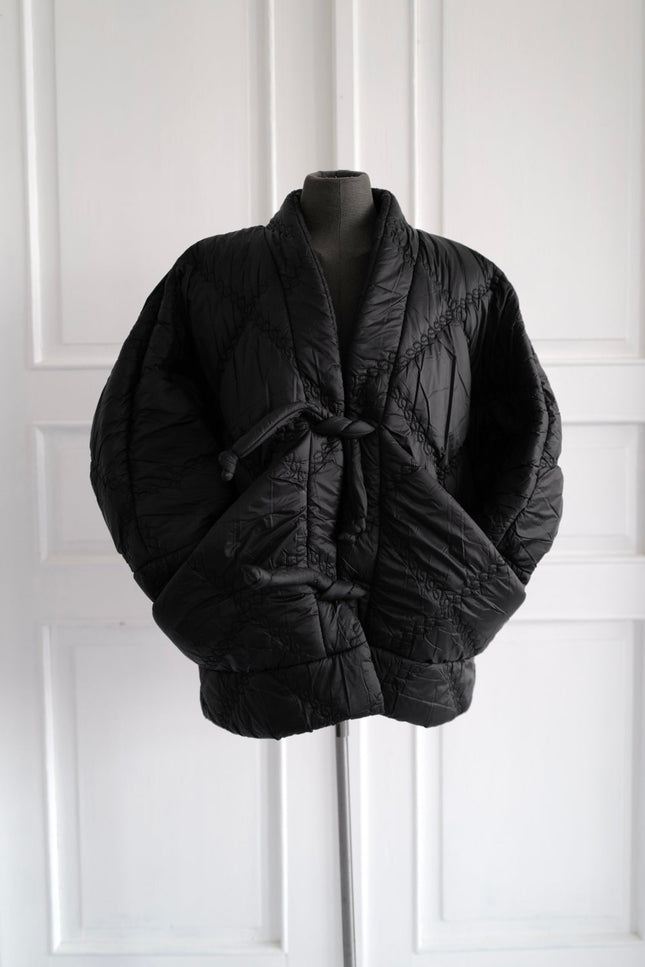 Anna Led | Quilted  Kimono KYOTO With Large Pockets and Tie Closure