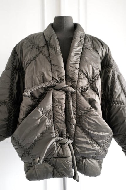 Anna Led | Quilted Kimono KYOTO OLIVE With Large Pockets