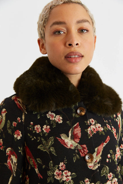 Dryden Tweet Jacquard Coat - Detail 2